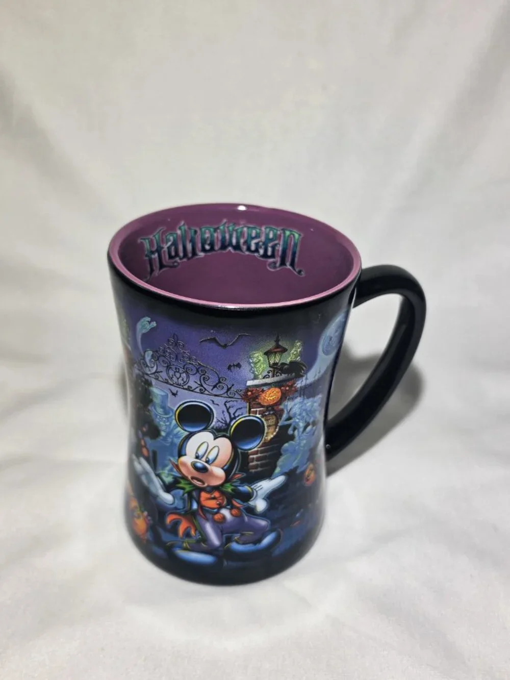 Disney Parks Haunted Mansion Halloween Mug, Purple Interior Vintage